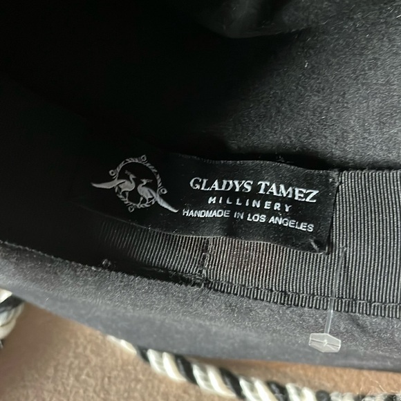 GLADYS TAMEZ MILLINERY Black Western Hat with Braided Cord - XS main image 6